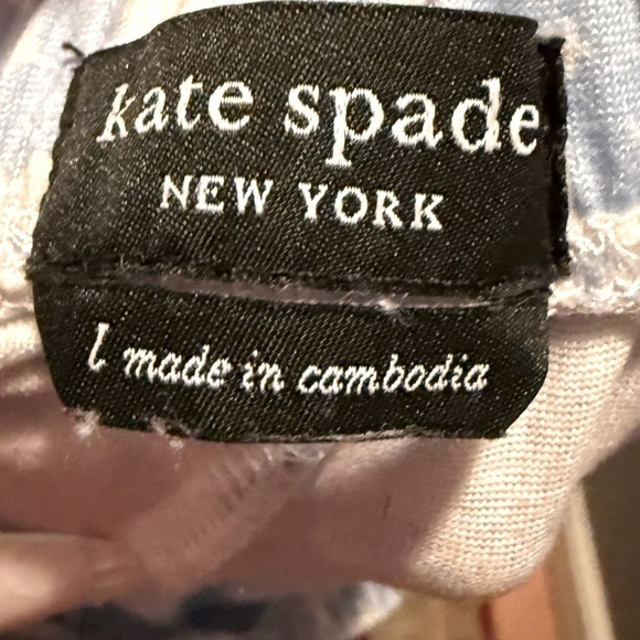kate spade new york Brushed Jersey Short Sleeve Long PJ Womens Sz L‎ - Picture 6 of 6